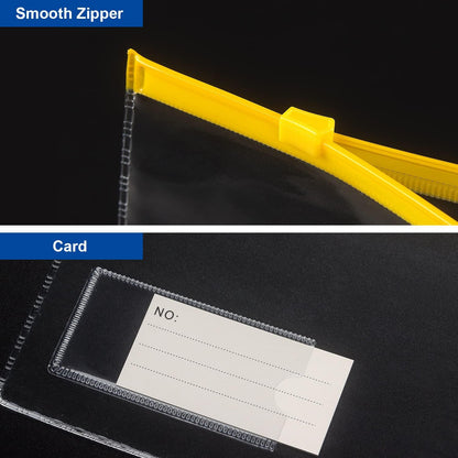 Tamaki 10 Pack Plastic Envelope Poly Zip Envelop Plastic Envelopes Files Zipper Folders, A4 Size, Letter Size, for School Office Supplies, 10 Color (13x9.25)