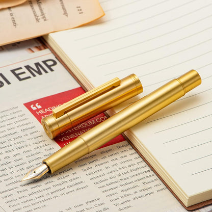 Hongdian Matte Black Forest Rollerball Pen with Schmidt Black Ink Refill, Classic Design with Metal Case for Business Signature