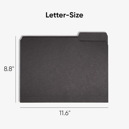 Smead Interior File Folder, 1/3-Cut Tab, Letter Size, Aqua, 100 per Box, Expandable File Folders for Filing Cabinet