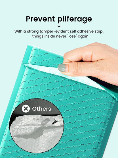 GSSUSA Black Bubble Mailers 4x8 Inches 50 Pack, Usable Size 4X7" Bubble Envelopes for Small Business, Padded Envelope, Shipping Mailers, Packaging Bags, Mailing Envelopes, Shipping Supplies