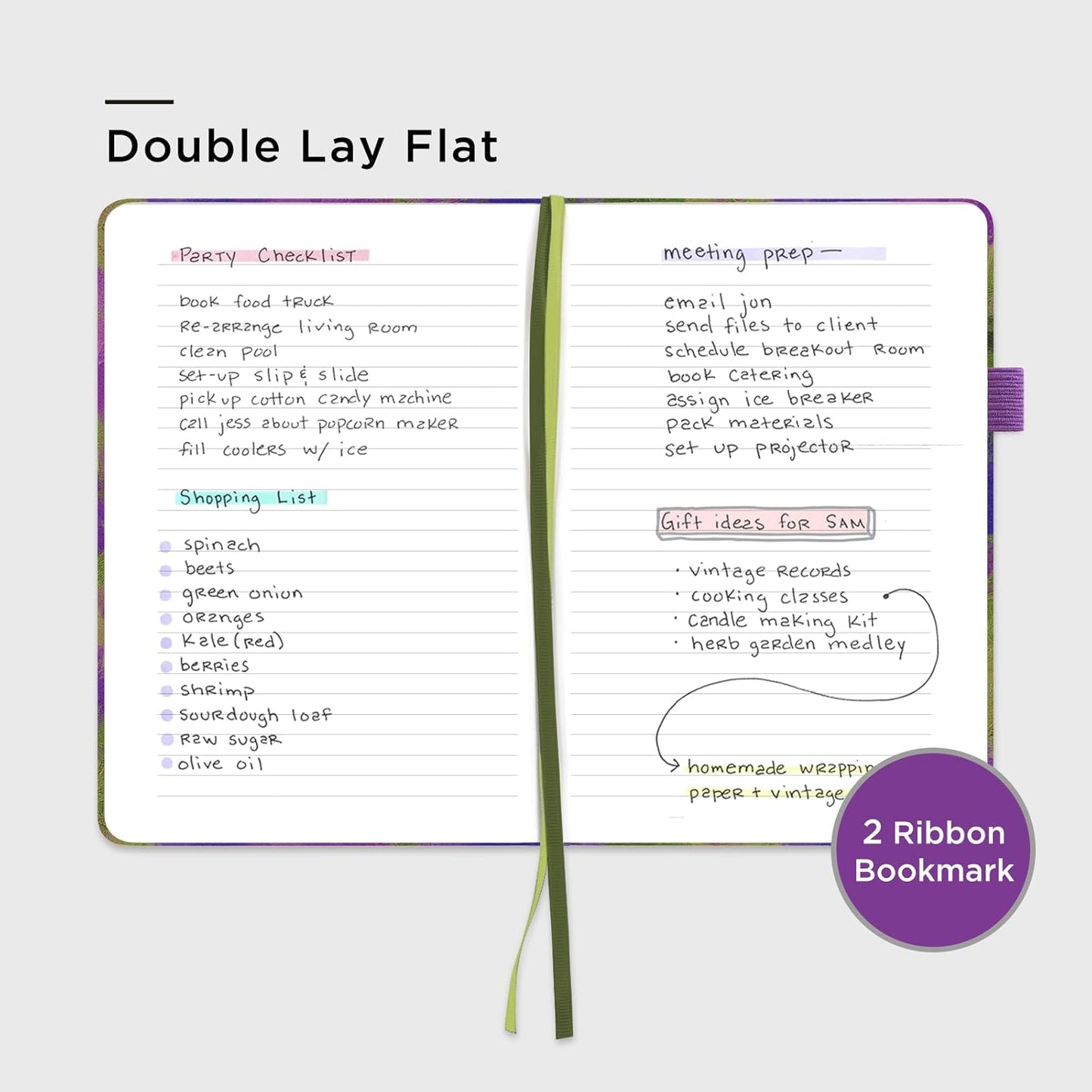 &And Per Se Lined Journal Notebook, 160 Pages, A5 5.7 x 8 inches College Ruled Thick Paper Notebook Journals for Writing, Hardcover Notebooks for Women Men Office School (1 Pack, Green) - Colors A