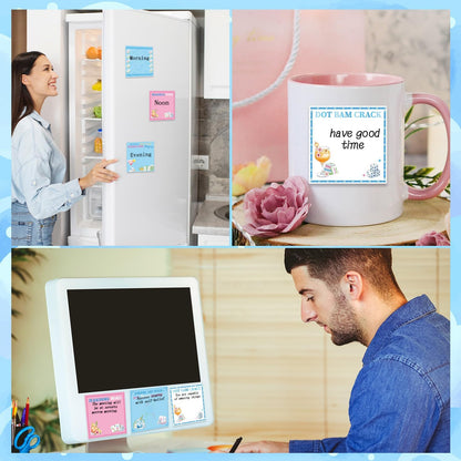 Inspirational Sticky Notes Gifts - 9 Pack Funny Positive Quotes Notepads 3x3 Inches, Fun Motivational Self-Adhesive Memo Pads Office Study Supplies for Friends Coworkers (450 Sheets)