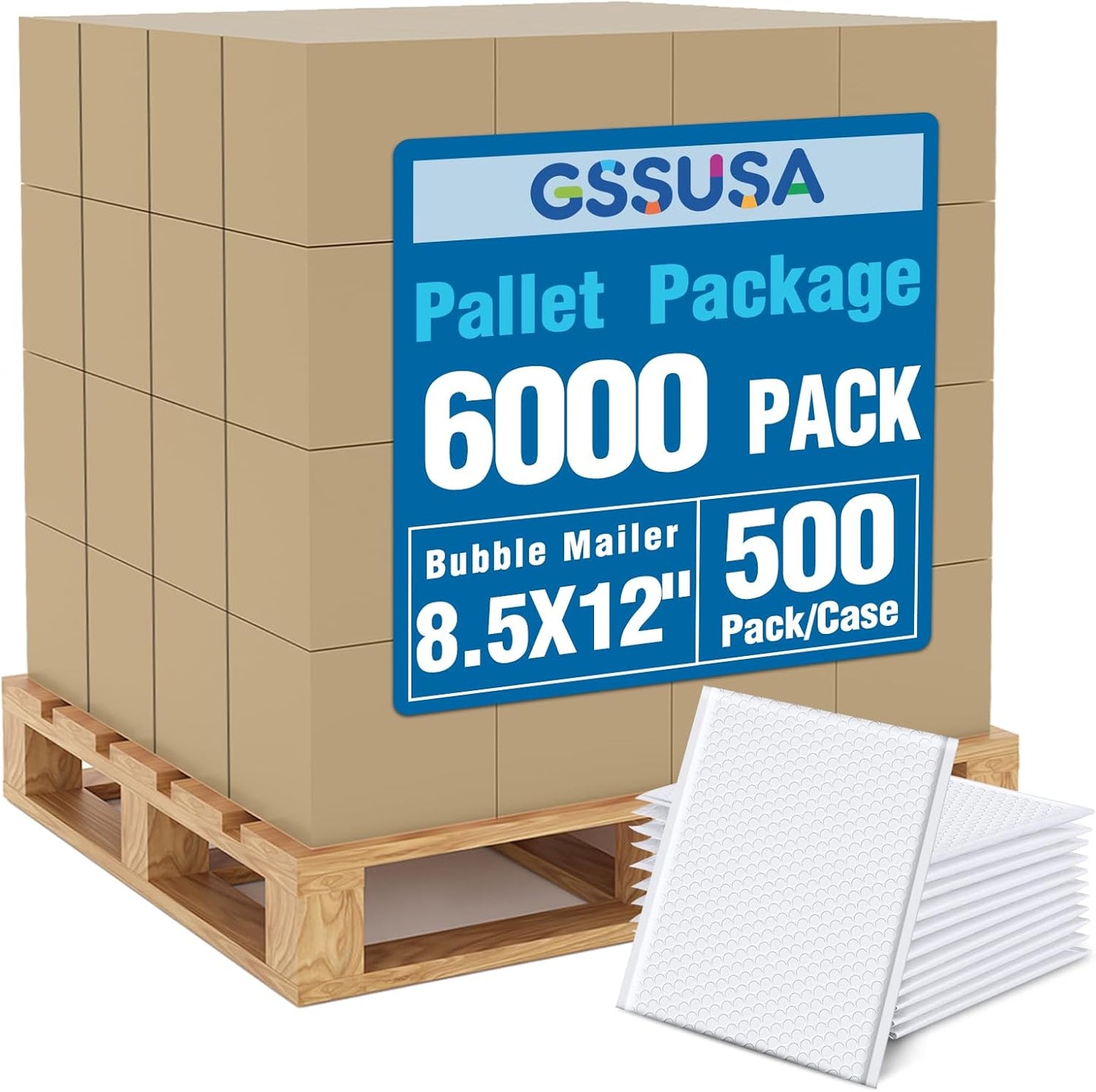 GSSUSA Black Bubble Mailers 4x8 Inches 50 Pack, Usable Size 4X7" Bubble Envelopes for Small Business, Padded Envelope, Shipping Mailers, Packaging Bags, Mailing Envelopes, Shipping Supplies