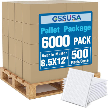 GSSUSA Black Bubble Mailers 4x8 Inches 50 Pack, Usable Size 4X7" Bubble Envelopes for Small Business, Padded Envelope, Shipping Mailers, Packaging Bags, Mailing Envelopes, Shipping Supplies