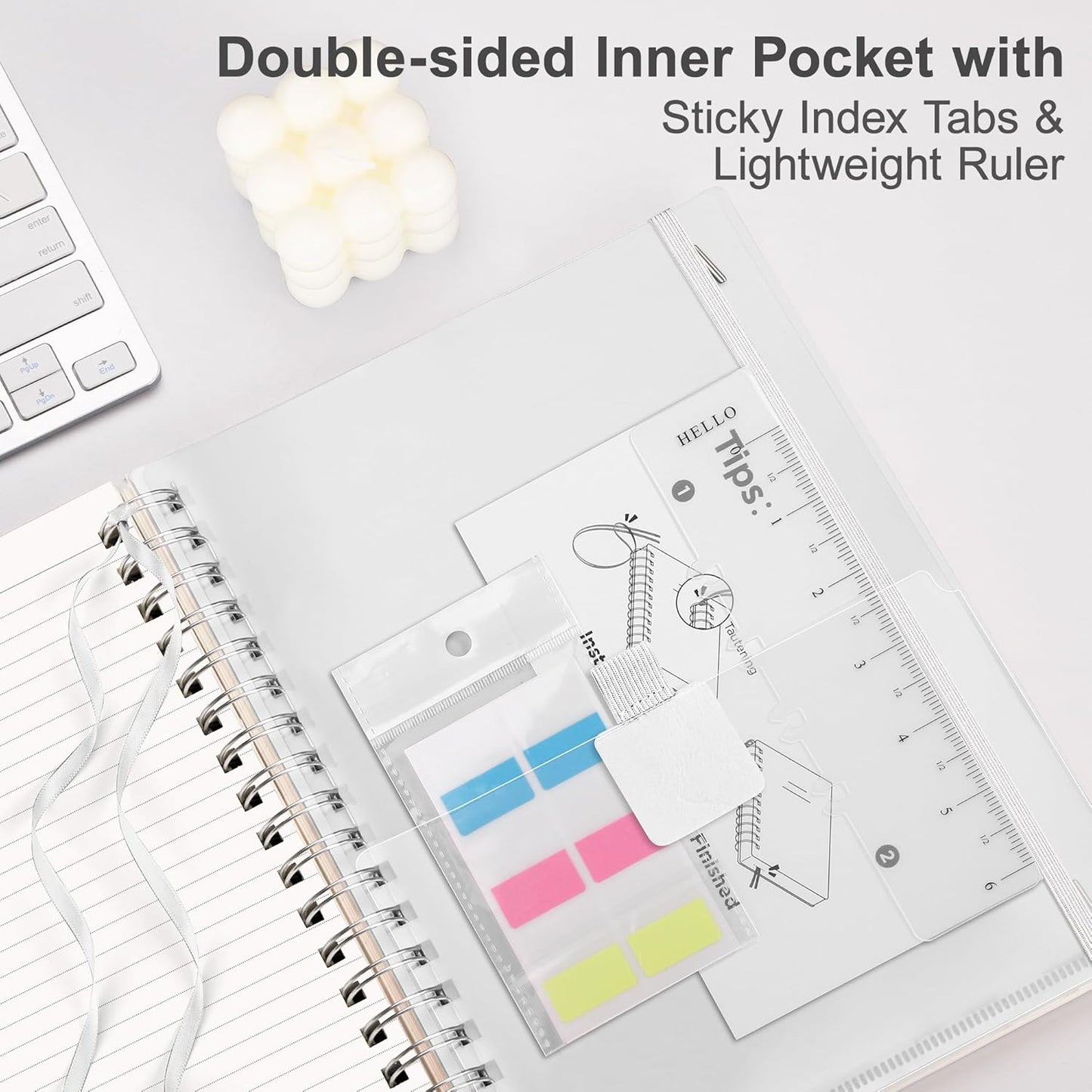 RETTACY Blank Journal Notebook, 3-Pack, 160 Pages per Pack, A5 Medium Size (5.7'' × 8.3''), 100 GSM Thick Paper, Spiral-bound, Flexible Plastic Cover, for Sketching, Drawing, Painting