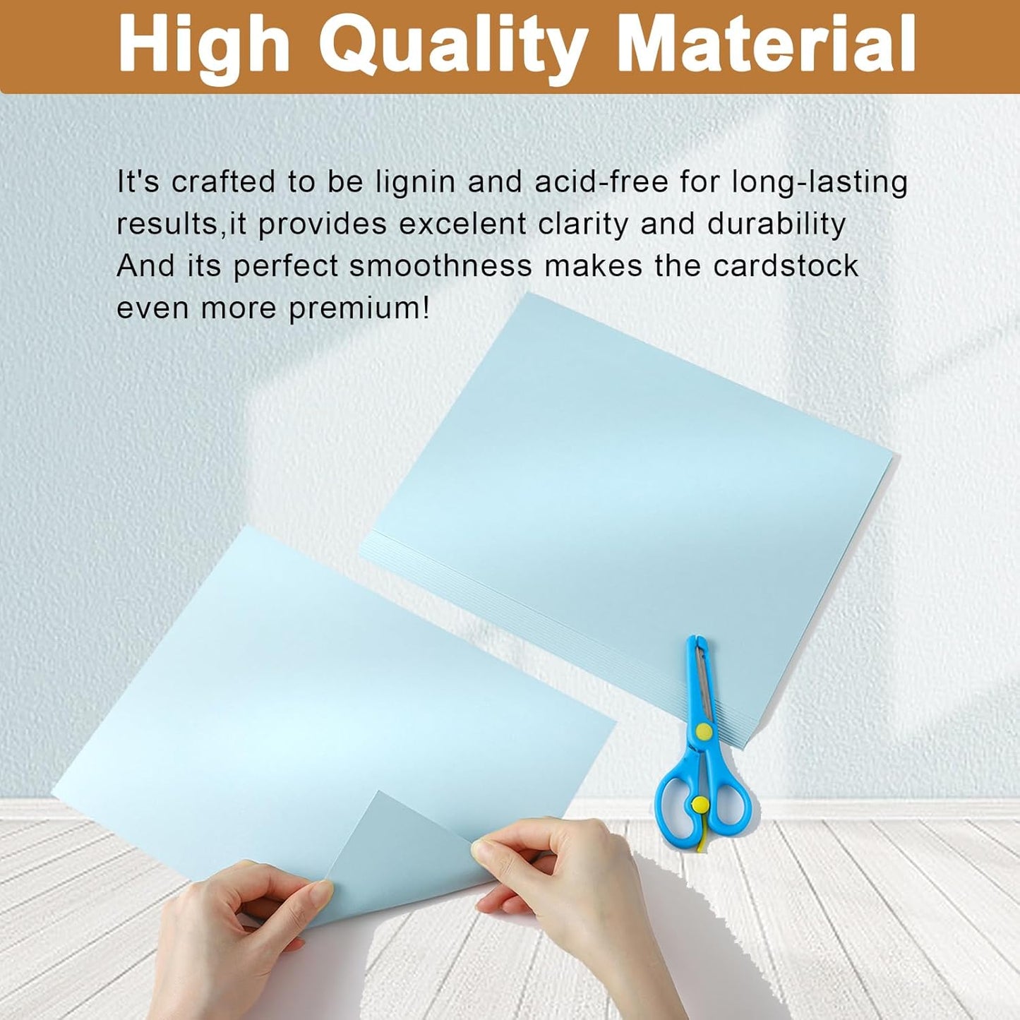 Silunkia 120 Sheets Cream Shimmer Cardstock 8.5 x 11 Off White Paper, 250gsm/92lb Premium Glossy Paper Card Stock for DIY Cards Making, Wedding Invitations, Anniversaries, Business Cards, Menus