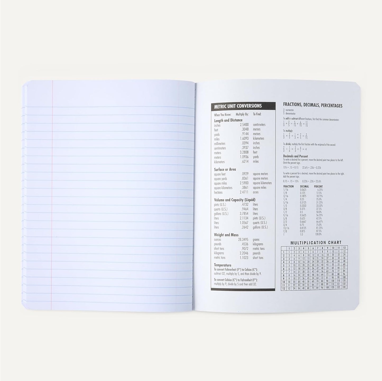 Amazon Basics Composition Notebook, College Ruled, 100 Sheets, 9.75" x 7.5", Assorted Marble Colors, 12-Pack