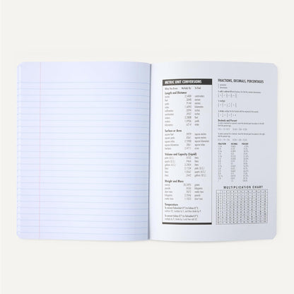 Amazon Basics Composition Notebook, College Ruled, 100 Sheets, 9.75" x 7.5", Assorted Marble Colors, 12-Pack