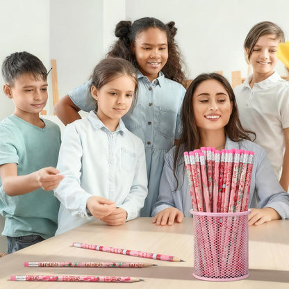 Fullhawl 120 Pcs Witch Party Favor Pencil Bulk Pink and Green Pencil Gift Witch Party Favors for Office School for Pink and Green Movie Supplies