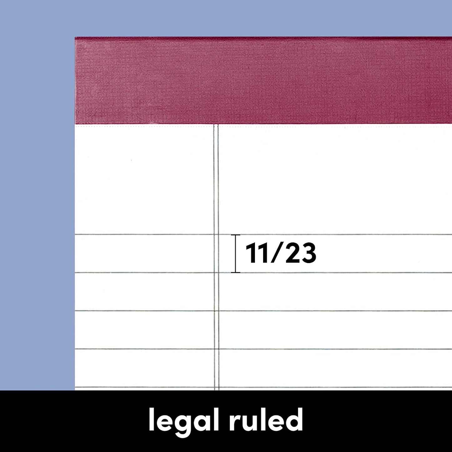 PAPERAGE Lined Legal Pads, (Rainbow), 6 Pack, 50 Sheets Each, Wide/Legal Ruled, Note Pads, Paper, 5 inches x 8 inches