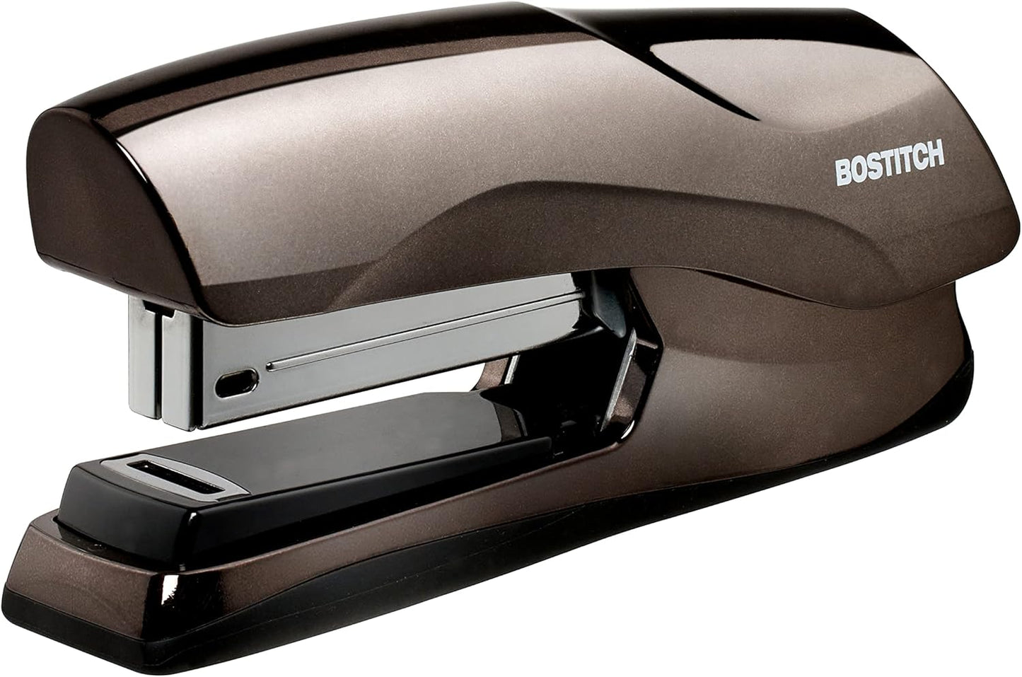 Bostitch Office Heavy Duty Stapler, 40 Sheet Capacity, No Jam, Half Strip, Fits into the Palm of Your Hand, For Classroom, Office or Desk, Black