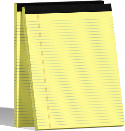 12pcs 5x8 Inch Yellow Note Pads Legal Pads, College Ruled Writing Legal Pads, 360 Sheets Total, Notepad for Students, Office & Home | Bulk Supply for Notes, Lists & Planning | Premium Quality Paper