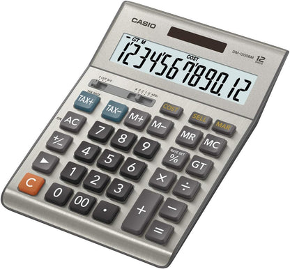 Casio DM-1200BM – Business Desktop Calculator with Cost/Sell/Margin & Tax Keys | Extra-Large 12-Digit Display, Kickstand | Ideal for Office & Finance Use