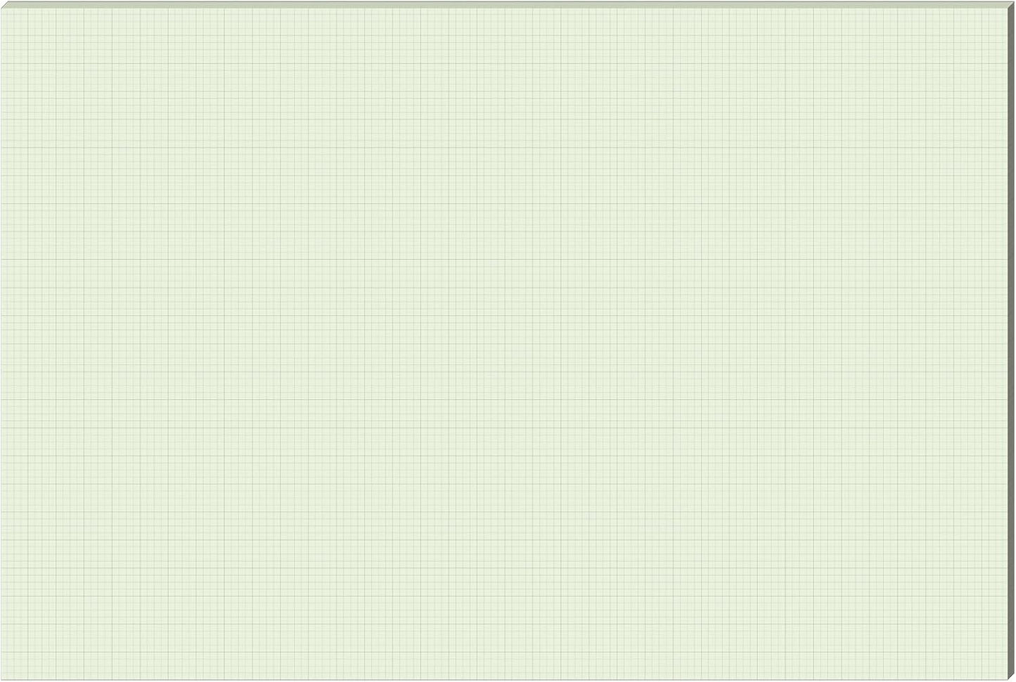 Fuyoooo 25 Sheet Graph Paper Pad 24" x 36" Large Graph 1" and 1/4" Ruled Grid Paper for Engineer Architect Designer Mathematician Draftsmen Sketch House Commercial Building Plan Drafting(White)