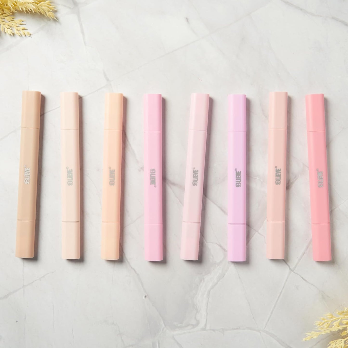 BLIEVE Aesthetic Cute Highlighters No Bleed Through, Dual Tip 8 Pack, Pastel Colors For Bible & Journaling