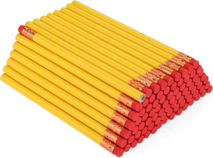 Fainne 96 Pcs Jumbo Pencil with Black Core Cedar Wooden Pencil with Eraser for Carpenters Students Teachers School Construction Woodworkers Beginners Office Workers(Red,Classic)