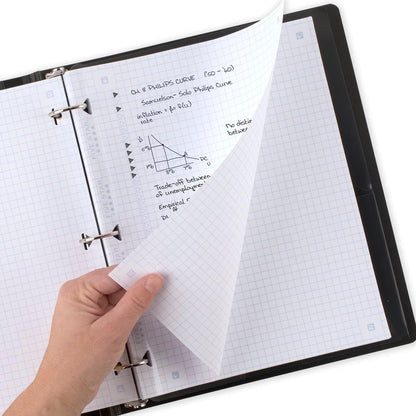 Five Star Loose Leaf Paper + Study App, Graph Ruled Filler Notebook Paper, Reinforced, Fights Ink Bleed, 8-1/2" x 11", 80 Sheets (170122)