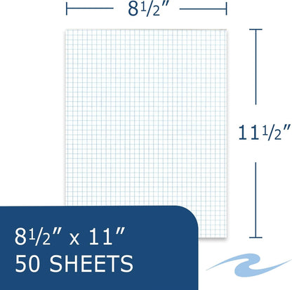 Roaring Spring Boardroom Series Wide Ruled Gummed Glue Top Legal Pads, 12 Pack, 8.5" x 11" 50 Sheets, White Paper