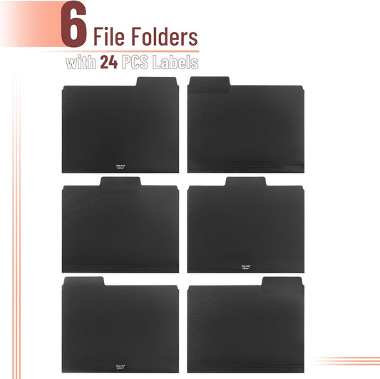 Mr. Pen- File Folders, 18 Pack, Morandi Colors, 1/3-Cut Tab, File Folders Letter Size, Colored File Folders, Office File Folder