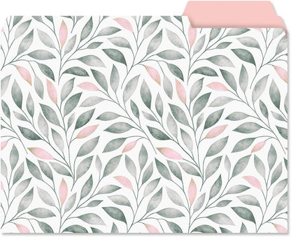 Current Floral Fun File Folders Value Pack - Bulk Set of 24, 6 Pretty Decorative Designs, 1/3 Cut Tabs, Heavy-Duty Paper Stock, Office Supplies for Home & Work, 9-½” x 11-¾” Letter Size
