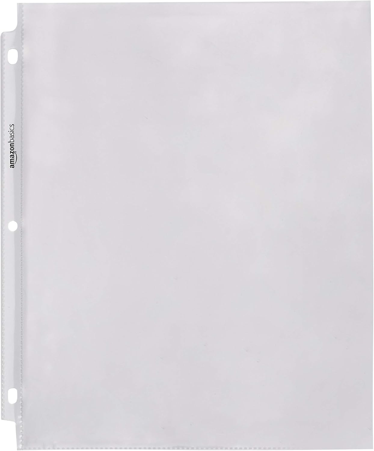 Amazon Basics Heavy Duty Sheet Protectors for 3 Ring Binder, Top Loading, Clear Plastic, 8.5 x 11 inch, 500-Pack