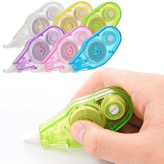 Mini Correction Tape, Easy-To-Use Anti Tear Tape, Long and Smooth, Instantly Correct Writing and Printing Errors, Perfect for Office, School, and Home Use