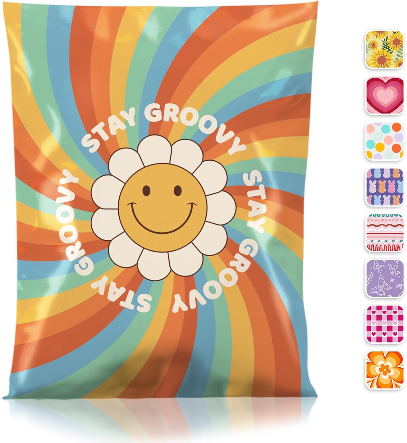 Metronic Cute Poly Mailers 10x13" 50pc Small Shipping Bags, Strong Adhesive Mailers Poly Bags for Business, Waterproof Mailing Envelopes for Packing Shipping Clothes Gifts, Gradient BluePink