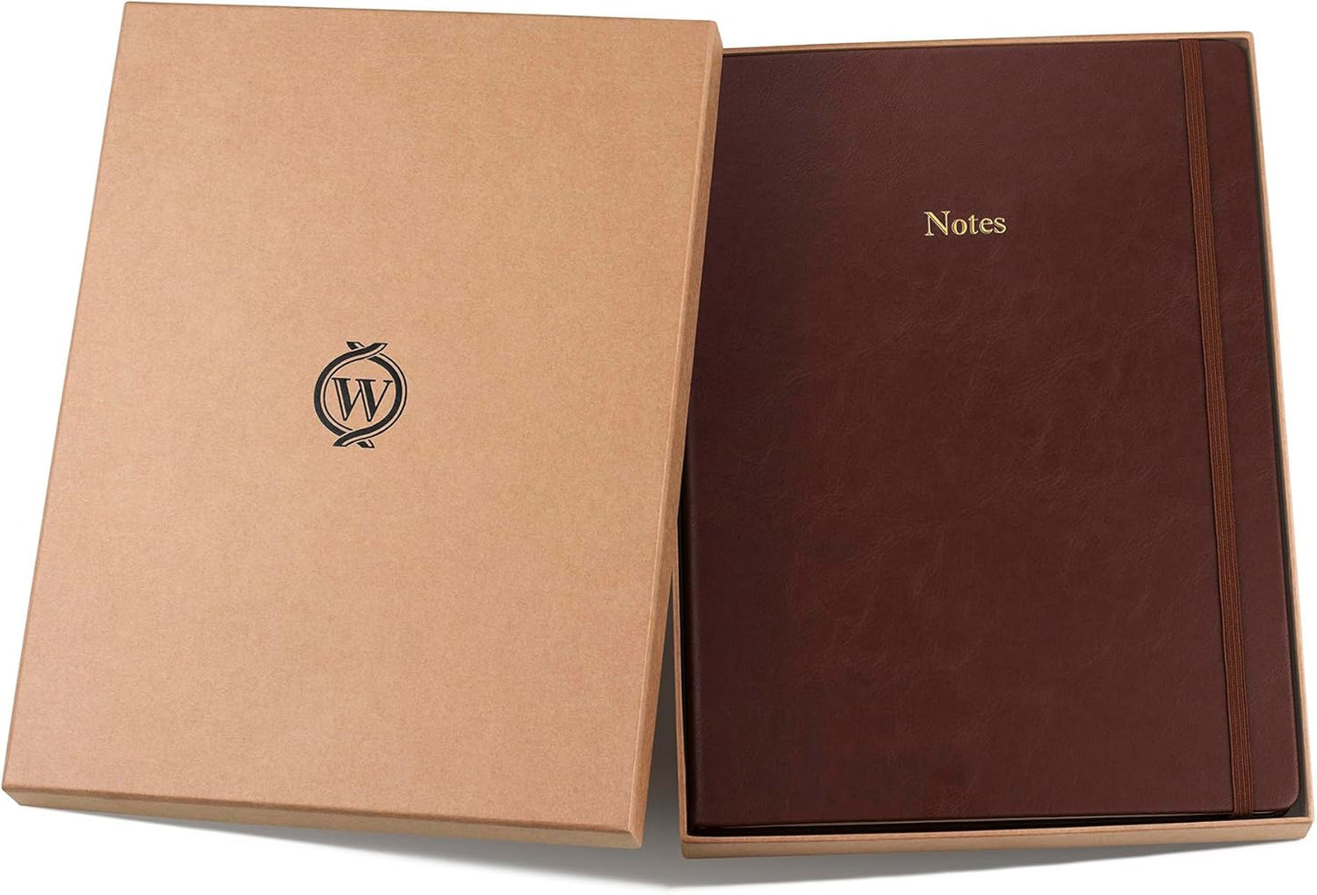 Wykeham's Executive Notebook – 8.5" x 12" – Customization Available (Personalized Black – Lined)