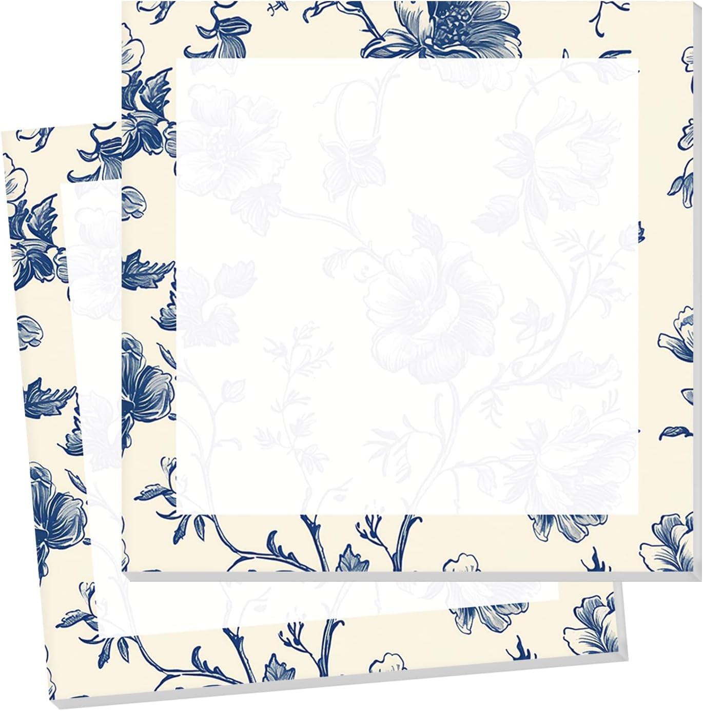 Sticky Notes 3x3 Inch, 2 Pads Cute Self-Stick Note Pads, Strong Adhesive Notepads for Office, Home, School, Organization and Reminders Watercolor Wildflowers