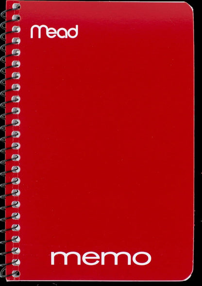 Mead Spiral Memo Notebook, 8 Pack, Pocket Notebook, College Ruled Paper, 3" x 5", 60 Sheets per Notebook, Assorted Colors (73605)