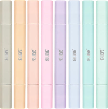 BLIEVE Aesthetic Cute Highlighters No Bleed Through, Dual Tip 8 Pack, Pastel Colors For Bible & Journaling