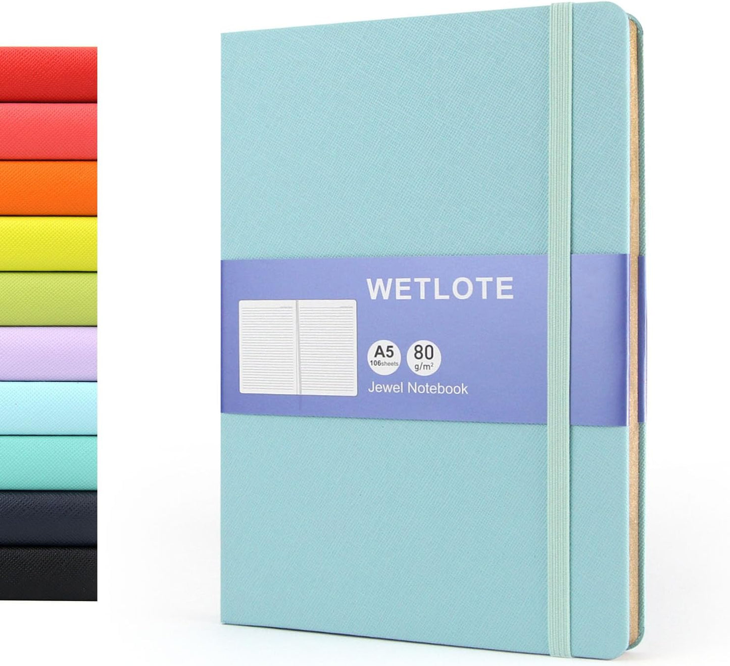 Line Hardcopy Notebook - 5"x8"- Sourced from sustainable and excellent quality paper, minimalist, natural, portable and flexible design, suitable for office, school(red)