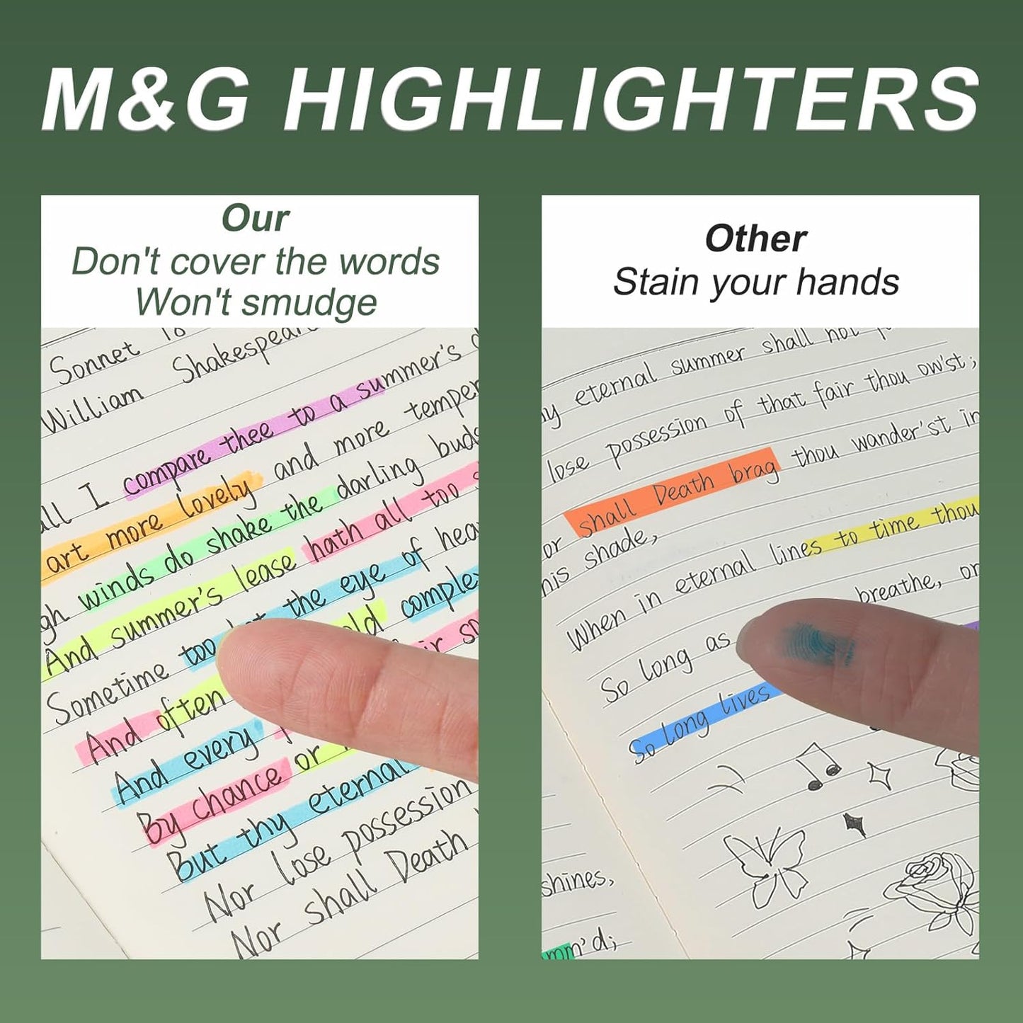 M&G Orange Highlighters, 12 Pack Retractable Neon Highlighters with Clear View, No Bleeds, Bright Markers for Books