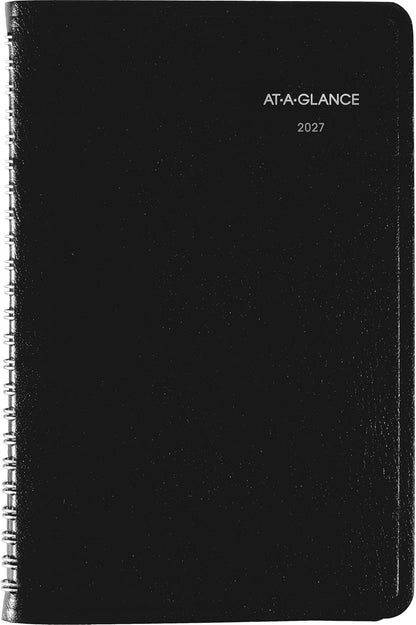 AT-A-GLANCE 2026 Appointment Book Planner, Weekly, 5" x 8", Small, DayMinder, Black (G2000026)