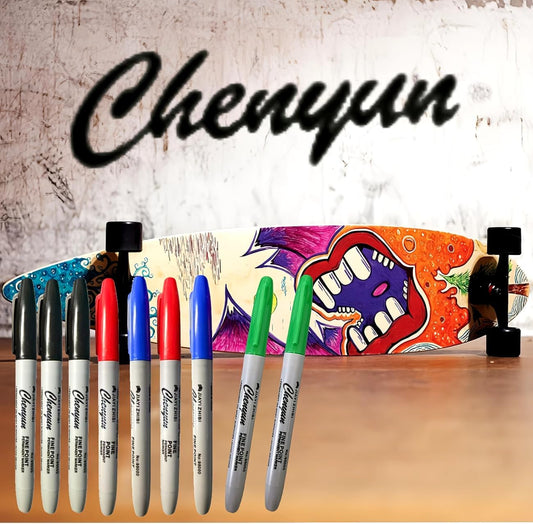 Permanent Markers, Fine Tip, 1.0mm, Quick Drying, Waterproof, for Glass, Tiles, Cloth, and General Surfaces, 50 Count (12)