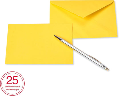 American Greetings Single Panel Blank Cards with Envelopes, Rainbow Colors (200-Count)