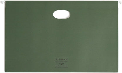 Smead Hanging File Pocket with Full-Height Gusset, 3-1/2" Expansion, Letter Size, Standard Green, 10 per Box (64220)