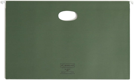 Smead Hanging File Pocket with Full-Height Gusset, 3-1/2" Expansion, Letter Size, Standard Green, 10 per Box (64220)