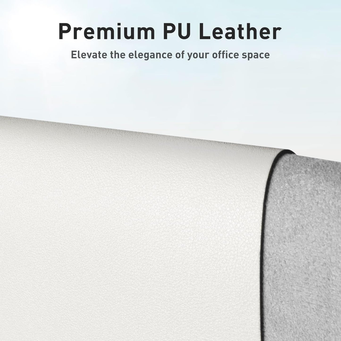 Aothia Leather Desk Pad Protector, Mouse Pad, Office Desk Mat, Non-Slip PU Leather Desk Blotter, Laptop Desk Pad, Waterproof Desk Writing Pad for Office and Home (Black,36" x 17") - Colors B