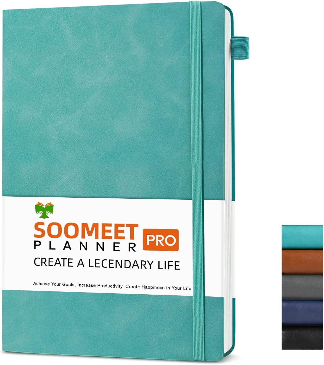 Lined Journal Notebook, 200 Pages, Leather Hardcover Notebooks, A5 College Ruled Thick Classic with Pen Loop Notebook Journals for Writing, for Women Men Office School, 5.75'' X 8.38'', Brown