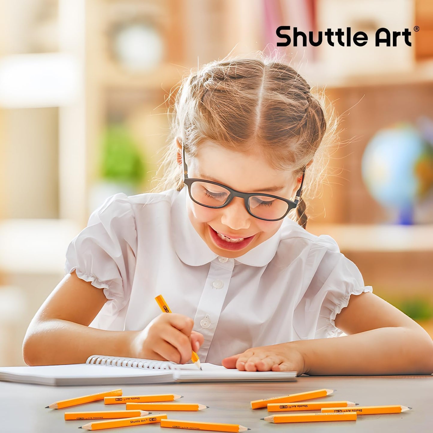Shuttle Art 108 Pack Golf Pencils With Erasers, #2 HB Pencils Bulk, 3.5” Mini Pencil, Pre-Sharpened Small Pencil for Kids Teachers Classroom Games, Back to School Supplies