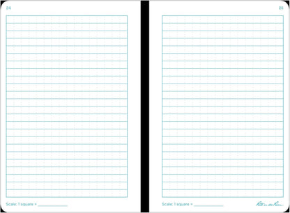 Rite In The Rain Weatherproof Stapled Notebook, 4.625" x 7", Orange Cover, Universal Pattern, 3 Pack (No. OR71FX)