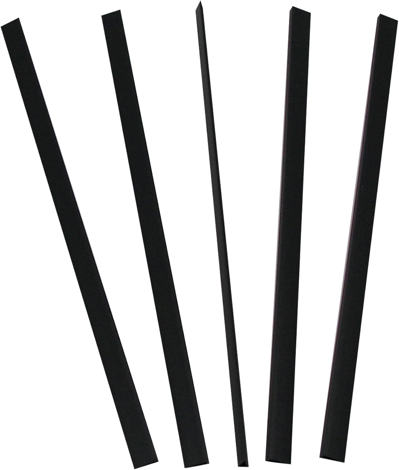 C-Line Slide 'N Grip Binding Bars for Report Covers, 11 x 1/8 Inches, 20-Sheet Capacity, 100 per Box, Black (34551)