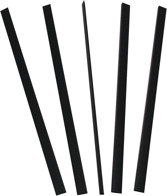 C-Line Slide 'N Grip Binding Bars for Report Covers, 11 x 1/8 Inches, 20-Sheet Capacity, 100 per Box, Black (34551)