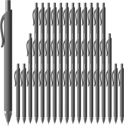 Gel Pens 0.7mm - 12 Pack Smooth Quick-Drying Retractable Black Ink for Journaling