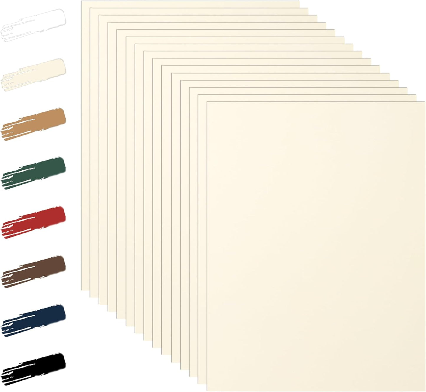 Guakicae 28 Sheets Cream Cardstock 8.5 x 11 Ivory Paper, 250gsm/92lb Premium Off White Paper Card Stock for Wedding Invitations, School Crafting, Memus, DIY Card Making, Graduations, Business Cards