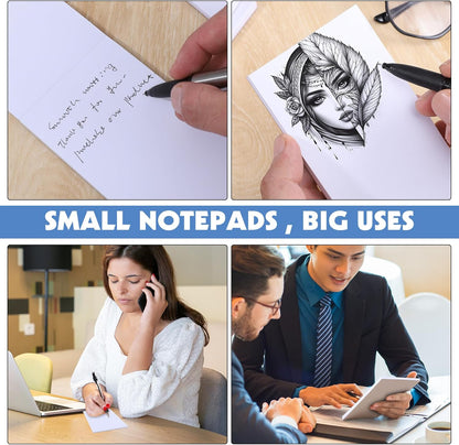 Thboxes 10 Pack Note Pads, 3"x 5" Writing Pads Scratch Pad 50 Sheets per Pad Small Memo Pad Server Notepad Blank Notepads for Office School Home To Do Lists Grocery List