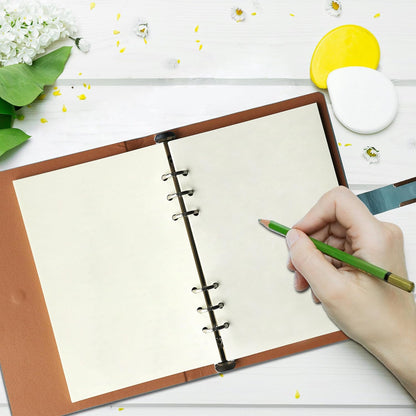 A5 Grid Filler Paper, 6-Hole Punched, 100GSM Graph Rule Paper/Quad Rule Filler Paper/Planner Inserts for Planners, Painting, and Bullet Journals,80 Sheets/160 Pages