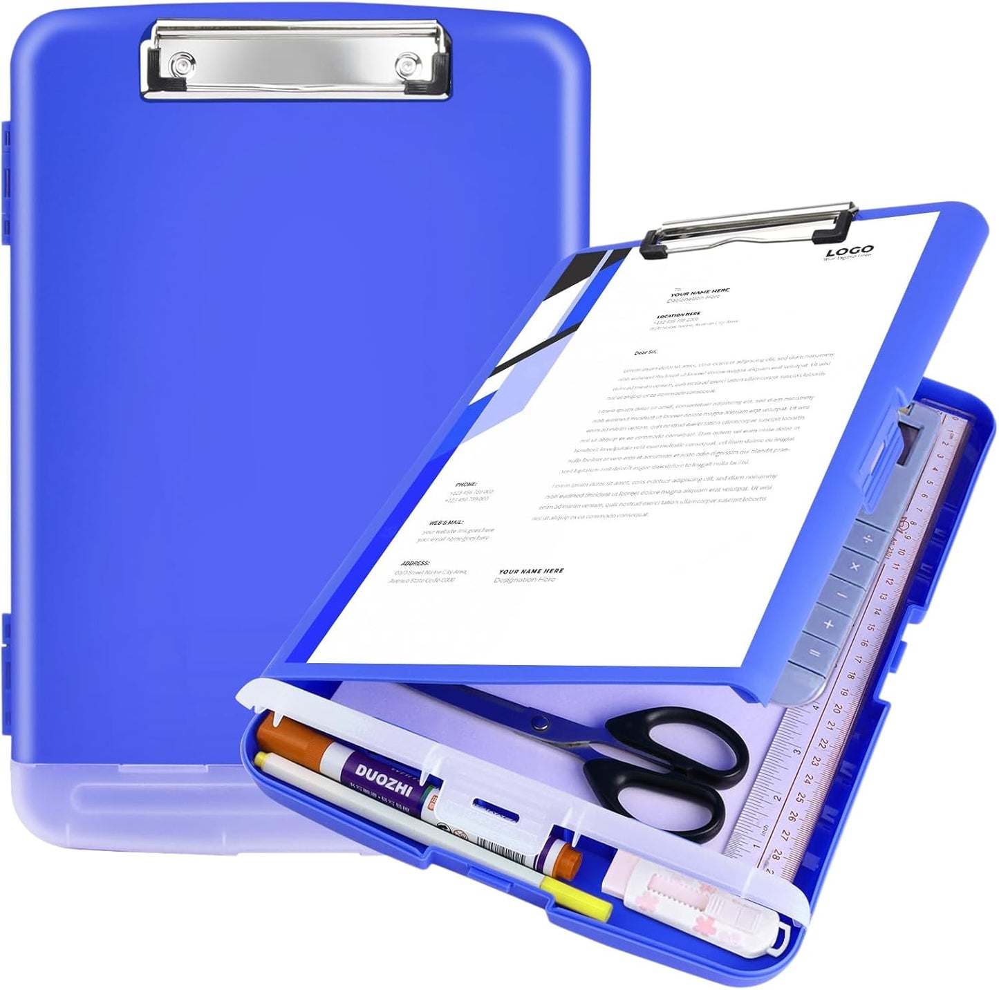 Red Plastic Clipboard with Storage,TFDLCG zm High Capacity Clip Boards 8.5x11,A4 Binder Nursing Clipboard Folder Heavy Duty for Women Teachers Work,School Office