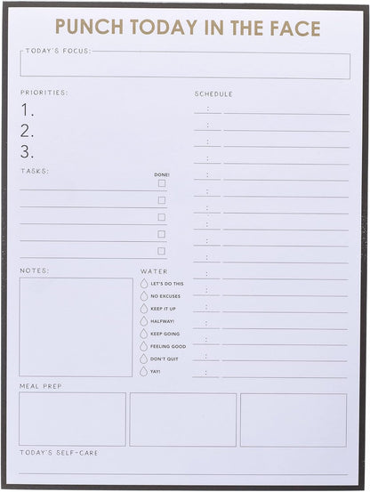 Graphique Large Notepad, Brush Strokes – 6" x 8", Cute Notepad with 150 Tear-Off Sheets, Features the Word “Notes” on Every Page – Perfect for Note Taking, List Making, and More